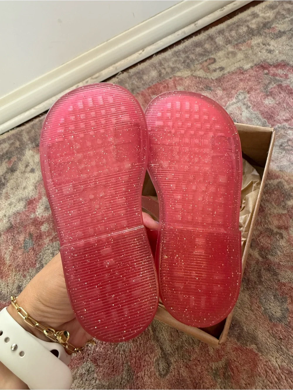 Mini Melissa, butterfly sandal pink size 8